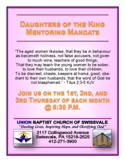Daughters of the King Dual Sided Postcard revised 07-03-2014-2