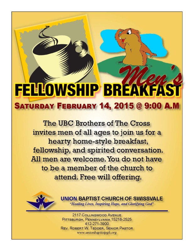 Men's Fellowship Breakfast 02-14-2015