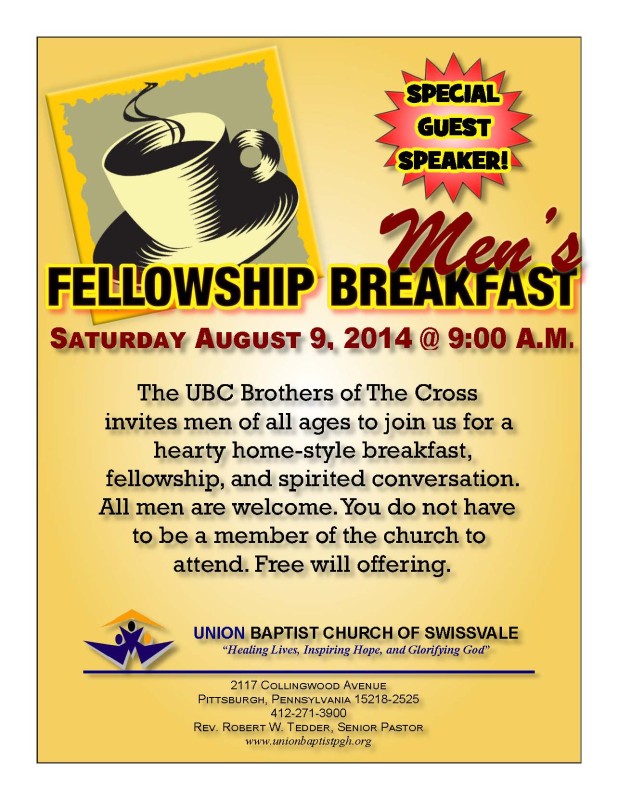 Men's Fellowship Breakfast 08-09-2014