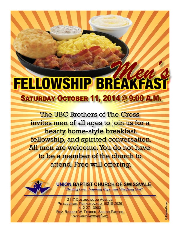 Men's Fellowship Breakfast 10-11-2014