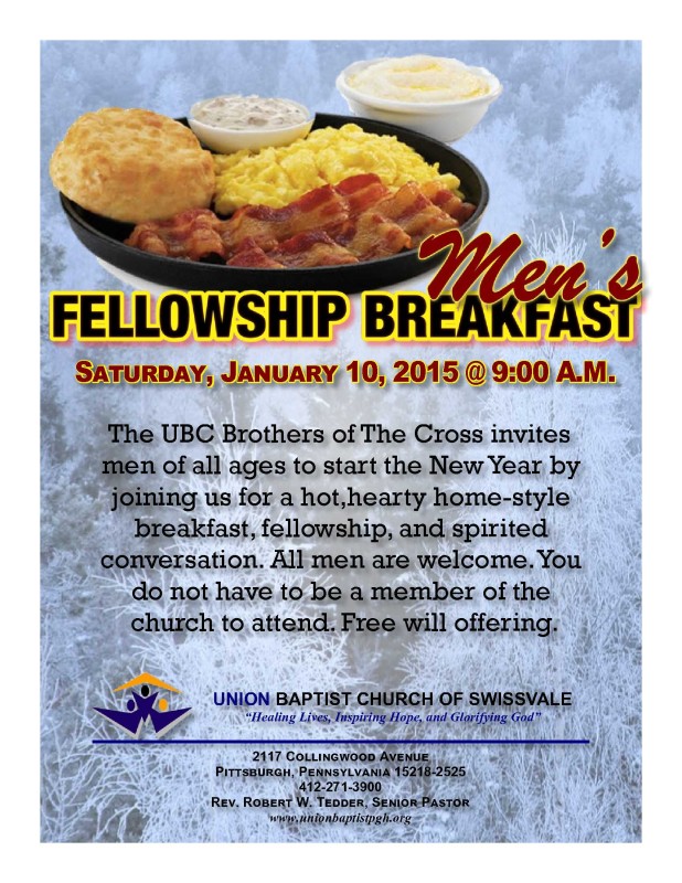 Men's Fellowship Breakfast 01-10-2015