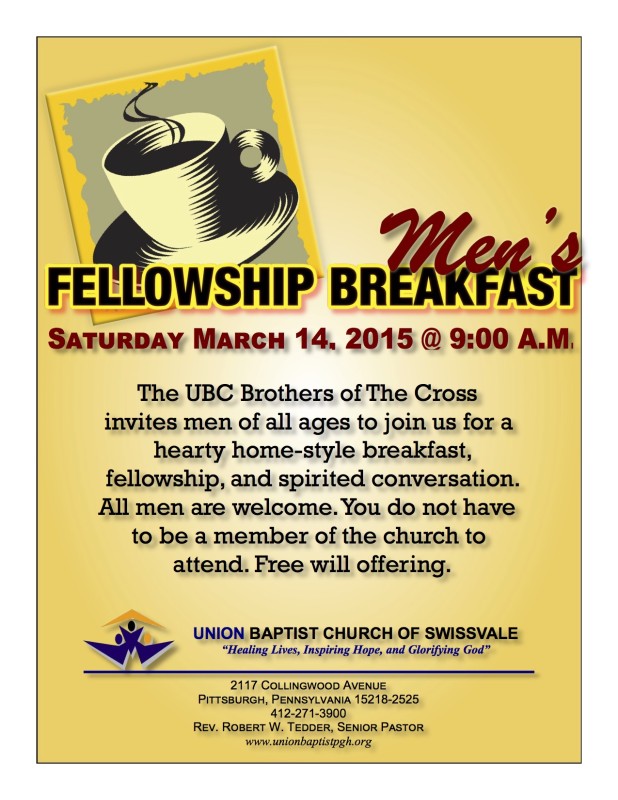 Men's Fellowship Breakfast 03-01-2015