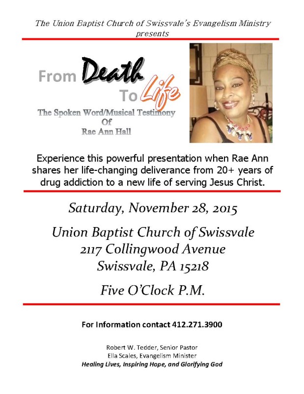 Rae Ann's Flyer (from death to life 2015)